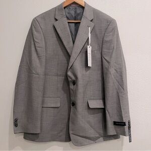 NEW Tommy Hilfiger Gray‎ Stretch Suit Jacket Blazer 42R Modern Fit